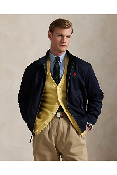 Ralph Lauren Blue Bedford Gabardin Ceket