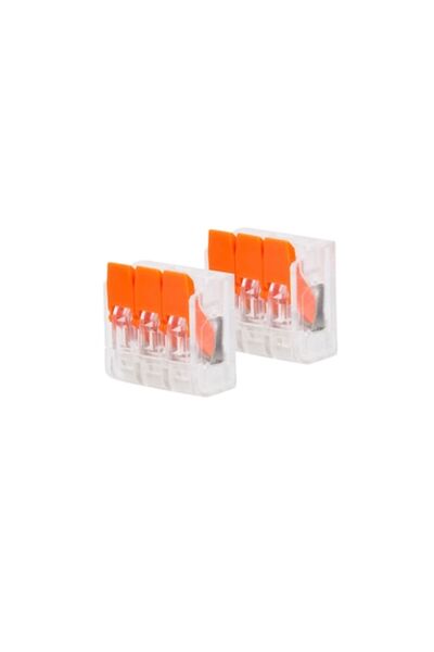 Ramax Set de 10 conectori rapidi cu 3 poli pentru cutie de joncțiune, pentru ...