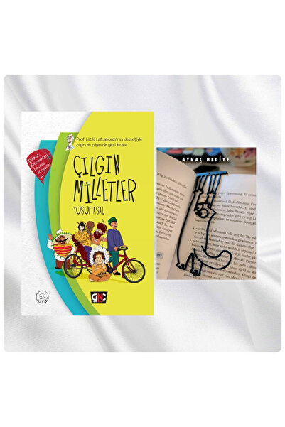 Genç Nesil ÇILGIN MİLLETLER / CİLTLİ / SALLANAN KEDİ FİGÜRLÜ KİTAP AYRACI HEDİYE