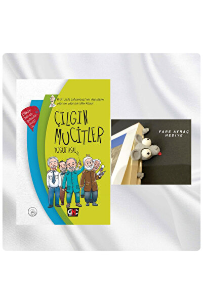 Genç Nesil ÇILGIN MUCİTLER / CİLTLİ / KAFASI SIKIŞAN FARE FİGÜRLÜ KİTAP AYRACI HEDİYE