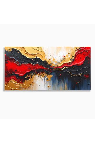 Luxcanva Tablou Canvas Fluxuri De Energie 120x60 cm pe Sasiu Lemn Abstract Ar...