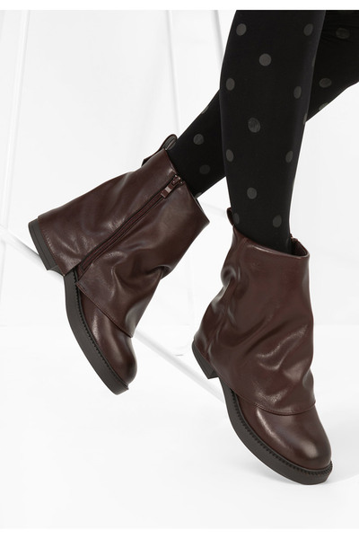B T Shoes Ghete inalte dama Seliania grena