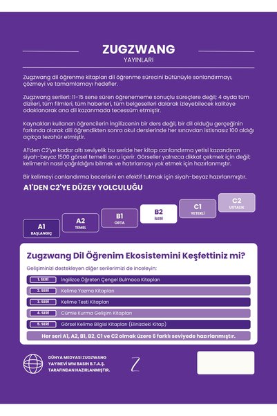 ZUGZWANG B2 Visual Activity Information English Vocabulary Learning Book |   The Book That Exploits the Instant Recognition Ability