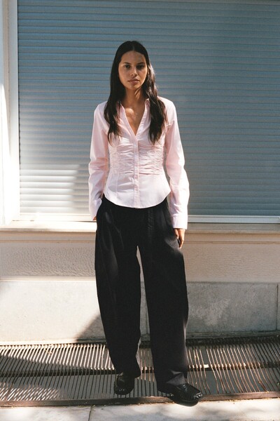 Pull & Bear Kemerli kargo pantolon