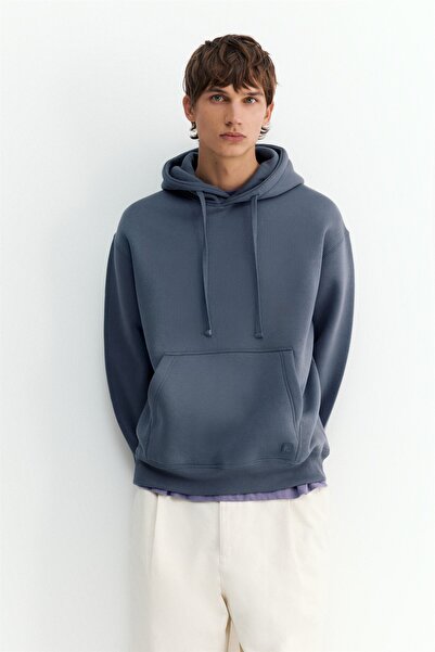 Pull & Bear Basic kapüşonlu sweatshirt