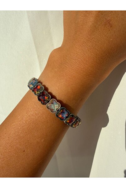 nesdesignn Clover Stone Rubber Bracelet — Gray