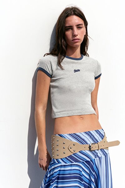 Pull & Bear STWD grafik baskılı tişört