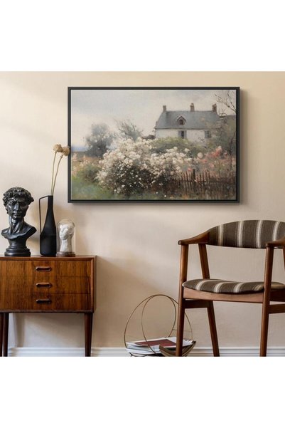 Canvasia KSA Art Painting Flowers Classic - Brown Frame