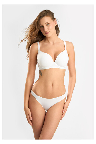 lormar Sutien Balconette Decolteu Adanc, LORMAR, 70C, Alb, model 1907 Plunge ...