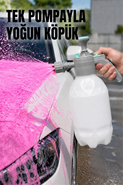 AutoFresh Araç Bakım Seti | Pembe Köpük 5L ve Köpük Pompası Seti