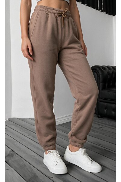 STRAVON Women's Winter 3-Thread Fleece Lined Casual Basic Sweatpants with Ela...