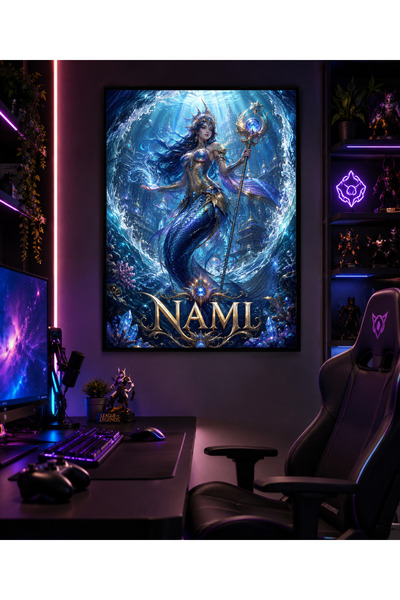 Miutic Print Studio Tablou Gaming League of Legends – Nami, Regina Oceanelor,...