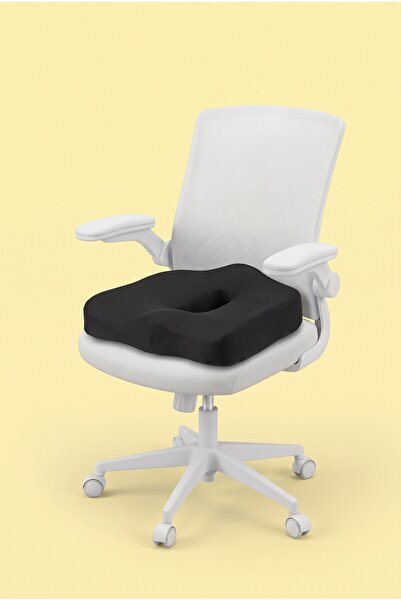 Dear Visco Ortopedik Posture Oturma Minderi Kalça Kuyruk Sokumu ve Dik Duruş Minderi Ofis Oto Koltuk Minderi 44x38x12/7Cm DVM-17S