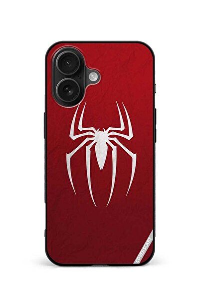 Coverscart Protective Case Cover For Apple iPhone 16 Spider Design Red
