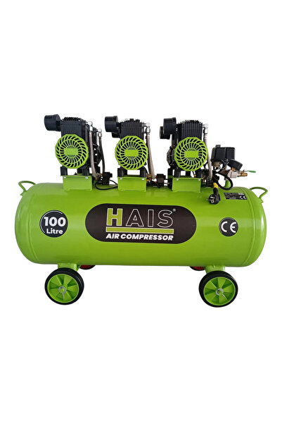 Hais 100 Litre Sessiz Yağsız Hava Kompresörü 4,5 HP