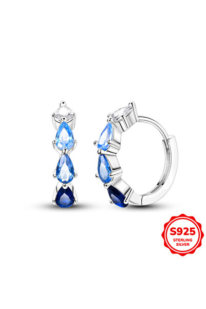 Choice12 KTE394 Original 925 Sterling Silver Blue Zirconium Butterfly Earring...