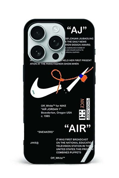Coverscart Protective Case Cover For Apple iPhone 16 Pro Nike Design Black