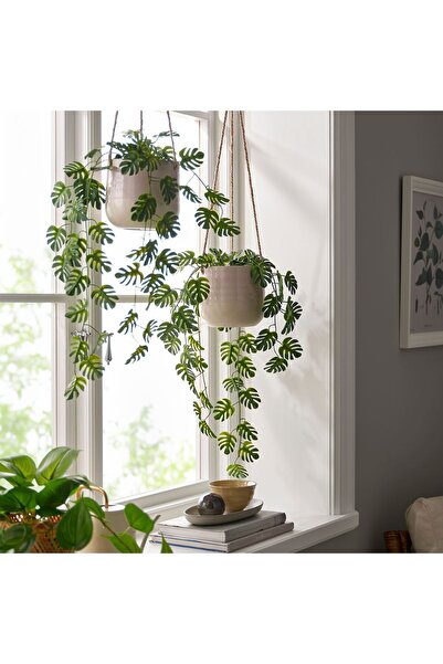 IKEA Modern Yeşil Yapay Bitki 9 cm Dekoratif Ev Bahçe Ofis Süs