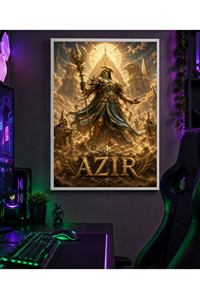 Miutic Print Studio Tablou Gaming League of Legends – Azir, Împăratul Deșertu...