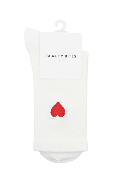 Beauty Bites Kalpli Ekru Tenis Soket Çorap