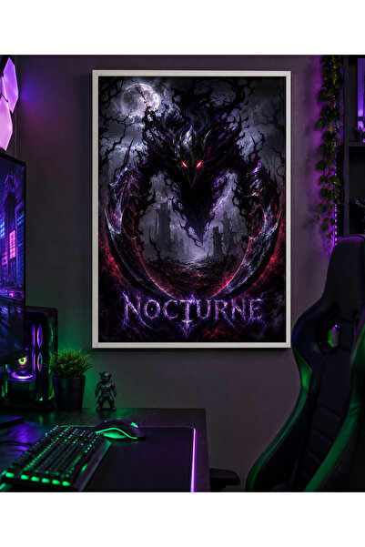 Miutic Print Studio Tablou Gaming League of Legends – Nocturne, Coșmarul Întu...