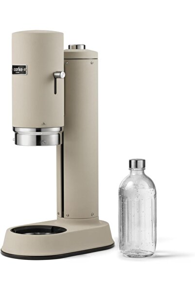 AARKE Carbonator Pro Water Carbonator with Glass Bottle, Sand Finish