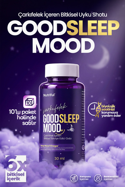 Nutriful Çarkıfelek ve Karadut Özü İçeren Good Sleep Mood Shot 10x30ml