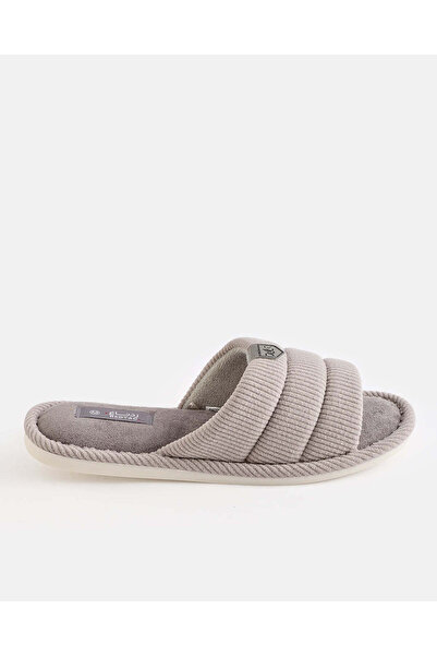 REDTAG Men Grey Textured Slippers