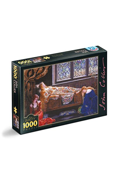 D-Toys Puzzle John Collier – Puzzle pentru adulți 1000 piese – Frumoasa Adormită
