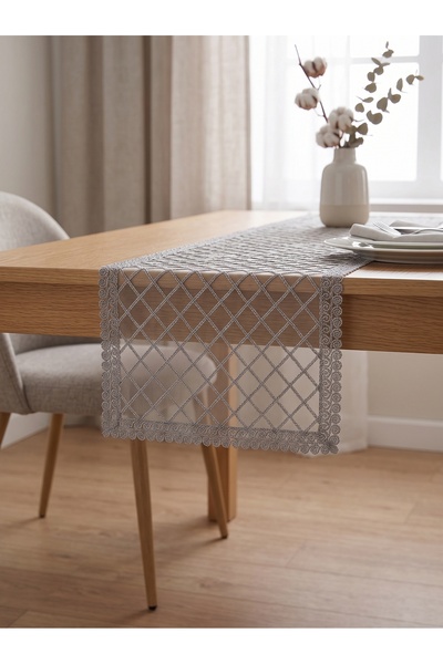 ELİTE COLLECTİON Vintage Style Premium Embroidered Lace Runner Tablecloth |  ...