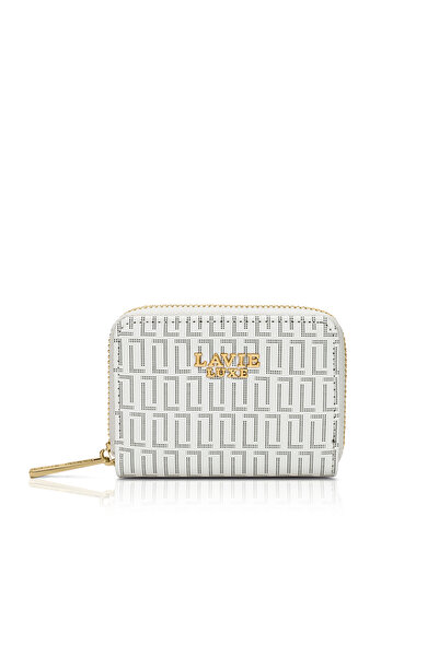 Lavie Luxe Women's Monogram Belle Small Card Wallet (White)