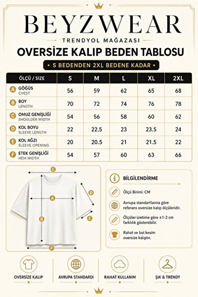 donamod Women'S/Unisex Oversize Colorful Printed Basic T-Shirt