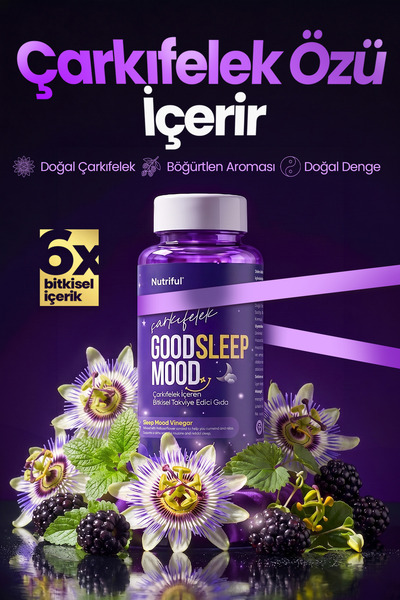 Nutriful Çarkıfelek ve Karadut Özü İçeren Good Sleep Mood Shot 10x30ml