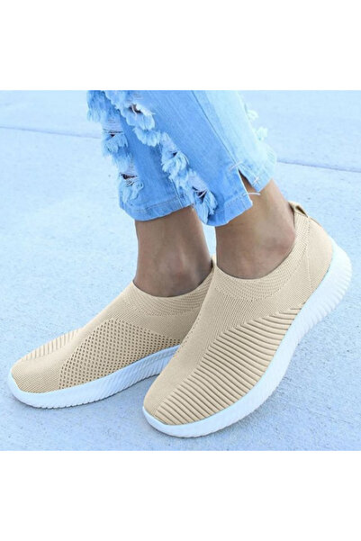 dorbe Women's Canvas Platform Slip-On Sneakers