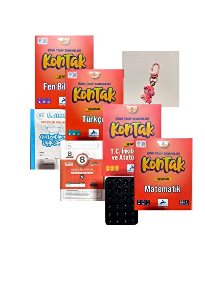 paraf yayınları 8.SINIF KONTAK 32 HAFTALIK DENEME 4'LÜ SET+ANKARA VE GÜNAY YA...