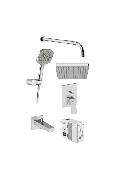 Artema Minimax Square Ankastre Banyo Seti, Krom ( A41949, A43732, A45915, A45...