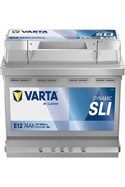 Varta E12 74Ah 680A 12V Ters Kutup Akü – H6R/L3R – Yeni Seri - Üretim Tarihi:...
