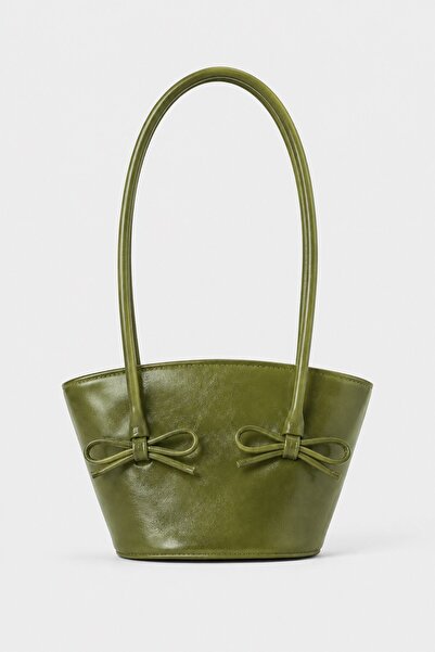 Paul Brand Lorin Bowknot Detailed Soft Leather Look Large Volume Women's Shou...