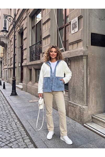 MUG collection Women's Fleece Denim Jacket