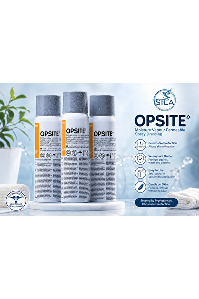 OPSITE 3 عبوات بخاخ أوبسيت (Opsite) ضمادة شفافة رذاذية لحماية الجروح - 100 مل.