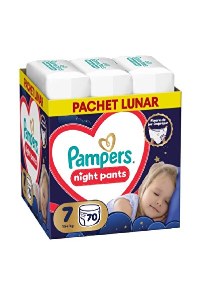 Pampers Scutece-chilotel de noapte, Mărimea XXL, Cutie, 7, 15kg+, 70 bucăți