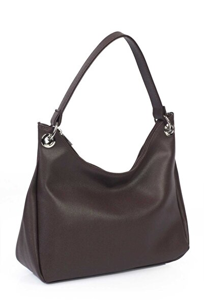 WİKİDAYS.S MODA TRENDİ Brown Women's Medium Size Faux Leather Shoulder Bag Yt...