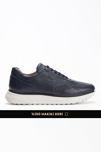 Fame Step Genuine Leather Men's Walking Shoes Casual Comfort Lace-Up Orthoped...
