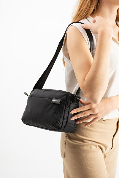 Sanmorris Black Women's Small Size Faux Leather Shoulder and Crossbody Bag Sn...