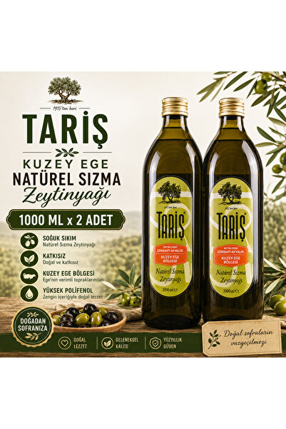 Tariş Kuzey Ege Natürel Sızma Zeytinyağı 1000 ML x2 Adet