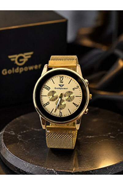 Goldpower Unisex Wristwatch with Wicker Magnet Strap (Fits Any Wrist)