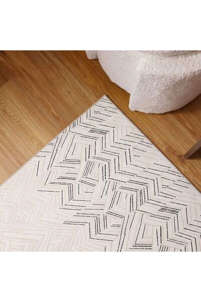 Danube Home Galeria Lux Modern Contemperory Rug 240x340 Grey White, Rug For L...