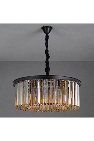Danube Home Rivoli 12-Light Crystal Chandelier Crystal And Metal Amber/Black ...