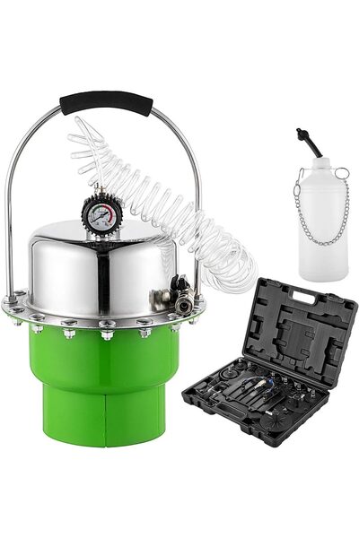 OMS Trusa pneumatica pentru aerisire frana, 0-10 Bar, Otel, Capacitate 5 l