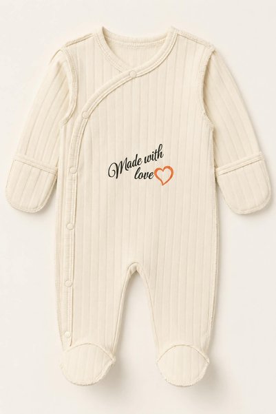 KUZENLER BEBE BEBEK %100 PAMUKLU KENDİNDEN ELDİVENLİ YENİDOĞAN PATİKLİ TULUM ...